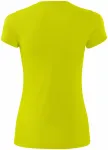 Dámske športové tričko, neónová žltá