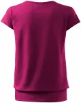 Dámske trendové tričko, fuchsia red