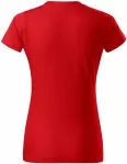 Dámske tričko jednoduché, červená