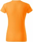Dámske tričko jednoduché, mandarínková oranžová