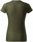 Dámske tričko jednoduché, military