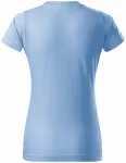 Dámske tričko jednoduché, nebeská modrá