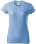 Dámske tričko jednoduché, nebeská modrá