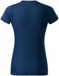 Dámske tričko jednoduché, polnočná modrá
