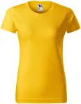 Dámske tričko jednoduché, žltá
