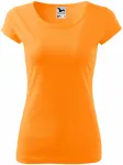 Dámske tričko s veľmi krátkym rukávom, mandarínková oranžová
