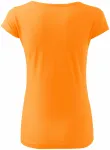 Dámske tričko s veľmi krátkym rukávom, mandarínková oranžová