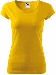 Dámske tričko s veľmi krátkym rukávom, žltá