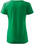 Dámske tričko zúžené, raglánový rukáv, trávová zelená