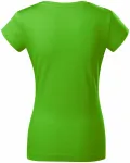 Dámske tričko zúžené s okrúhlym výstrihom, jablkovo zelená