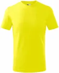 Detské tričko jednoduché, citrónová