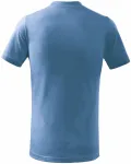Detské tričko jednoduché, nebeská modrá