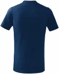Detské tričko jednoduché, polnočná modrá