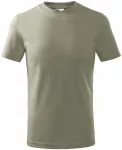 Detské tričko jednoduché, svetlá khaki