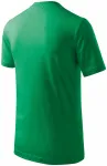 Detské tričko jednoduché, trávová zelená