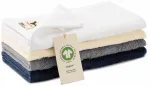 Malý uterák z organickej bavlny, starostrieborná