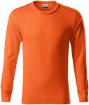 Odolné pánske tričko s dlhým rukávom, oranžová