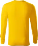 Odolné pánske tričko s dlhým rukávom, žltá
