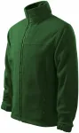 Pánska fleecová bunda, fľaškovozelená