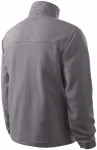 Pánska fleecová bunda, oceľovo sivá