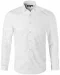 Pánska košeľa s dlhým rukávom slim fit, biela
