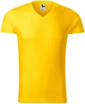 Pánske priliehavé tričko, žltá