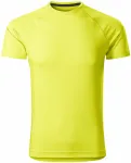 Pánske športové tričko, neónová žltá