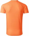 Pánske športové tričko, neónová mandarinková