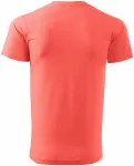 Pánske tričko jednoduché, koralová
