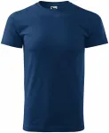 Pánske tričko jednoduché, polnočná modrá