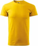 Pánske tričko jednoduché, žltá