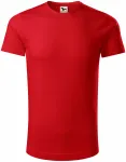Pánske tričko, organická bavlna, červená