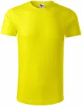 Pánske tričko, organická bavlna, citrónová