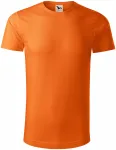 Pánske tričko, organická bavlna, oranžová
