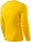 Pánske tričko s dlhým rukávom, žltá