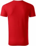 Pánske tričko, štruktúrovaná organická bavlna, červená