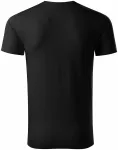 Pánske tričko, štruktúrovaná organická bavlna, čierna