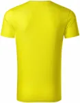 Pánske tričko, štruktúrovaná organická bavlna, citrónová