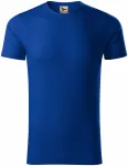 Pánske tričko, štruktúrovaná organická bavlna, kráľovská modrá