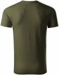 Pánske tričko, štruktúrovaná organická bavlna, military