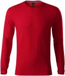 Priliehavé pánske tričko s dlhým rukávom, formula červená
