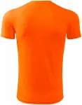 Športové tričko detské, neónová oranžová