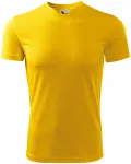 Športové tričko detské, žltá