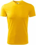Tričko s asymetrickým priekrčníkom, žltá