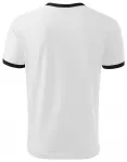 Unisex tričko kontrastné, biela