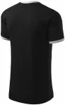 Unisex tričko kontrastné, čierna