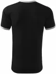 Unisex tričko kontrastné, čierna