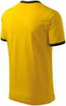 Unisex tričko kontrastné, žltá